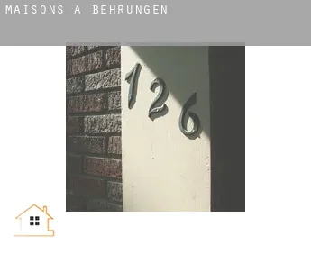 Maisons à  Behrungen