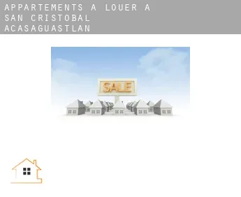 Appartements à louer à  San Cristóbal Acasaguastlán