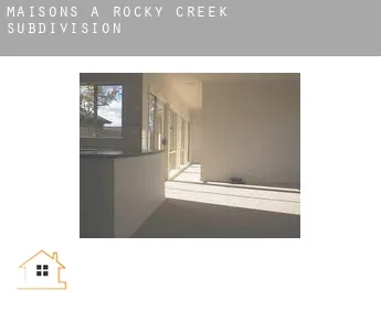 Maisons à Rocky Creek Subdivision