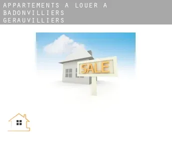 Appartements à louer à  Badonvilliers-Gérauvilliers