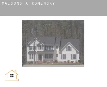 Maisons à  Komensky